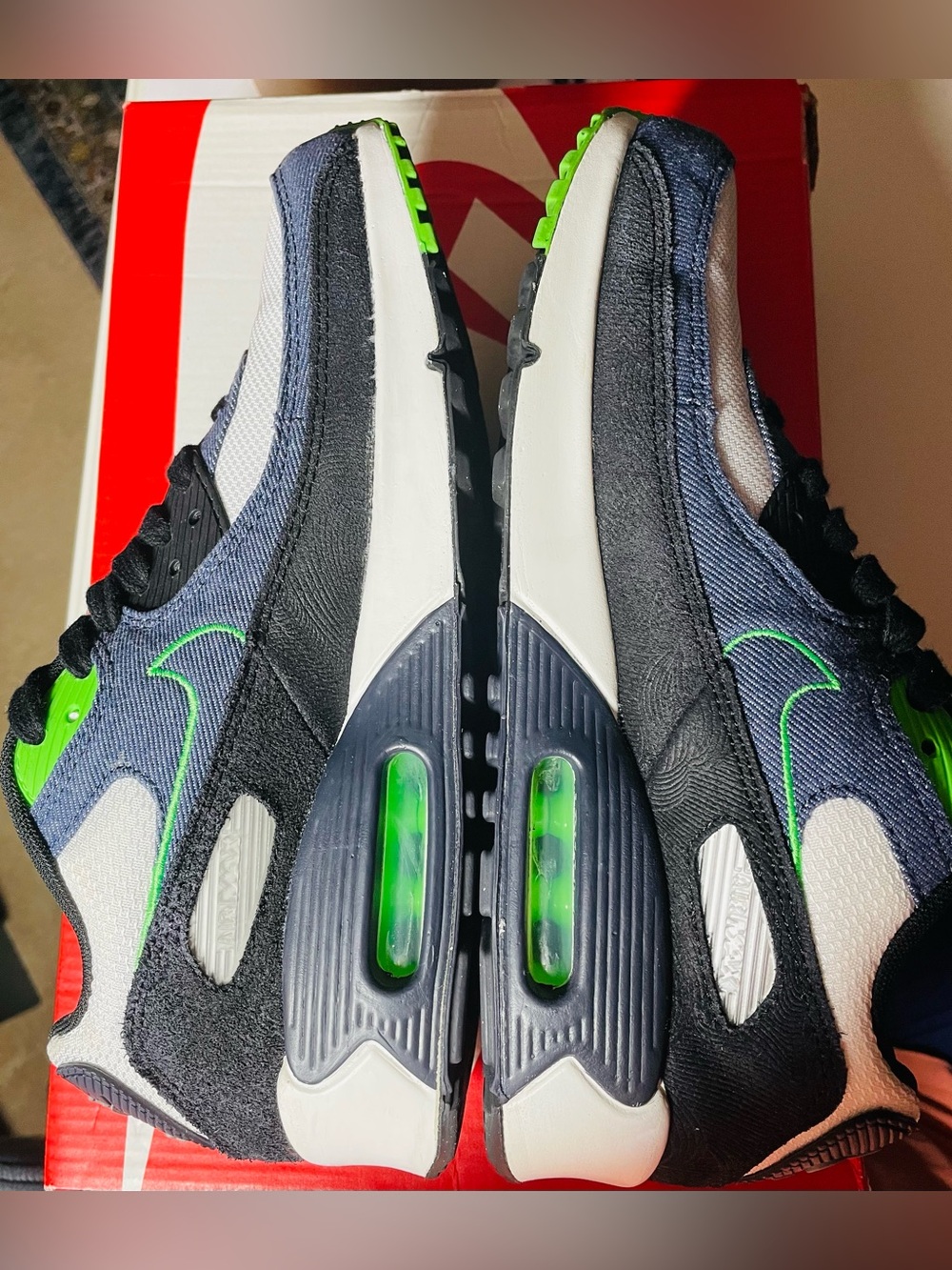 Nike Air Max 90 SE “Scream Green”7M-8.5W - Picture 9 of 13